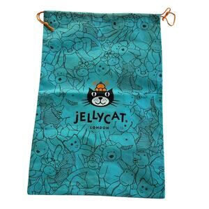 Whimsical Plushcore Large Jellycat London Teal Bag‎ Collectible 23x15.5